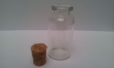 50 mini garrafinha de vidro com rolha 5,5cm